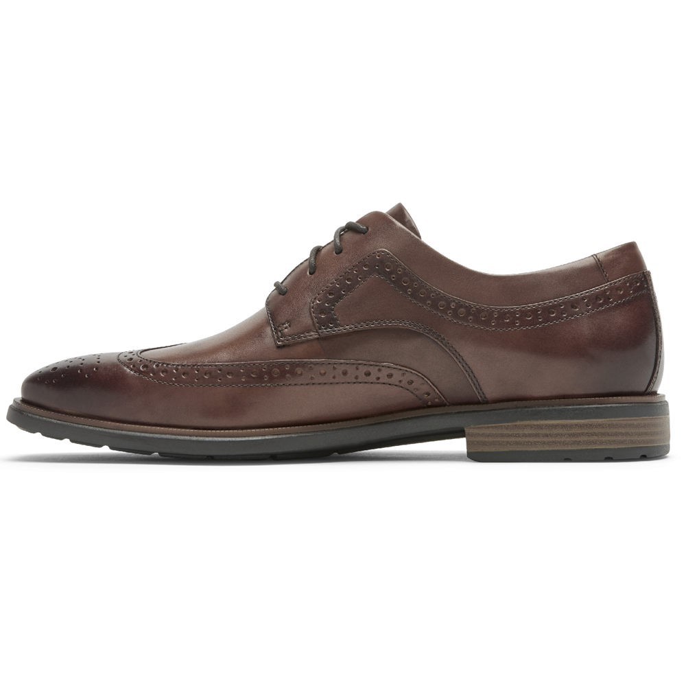 Sapatos Sociais Rockport Homem Marrom - Dres Sports Business 2 Wingtip - 51897PKRQ